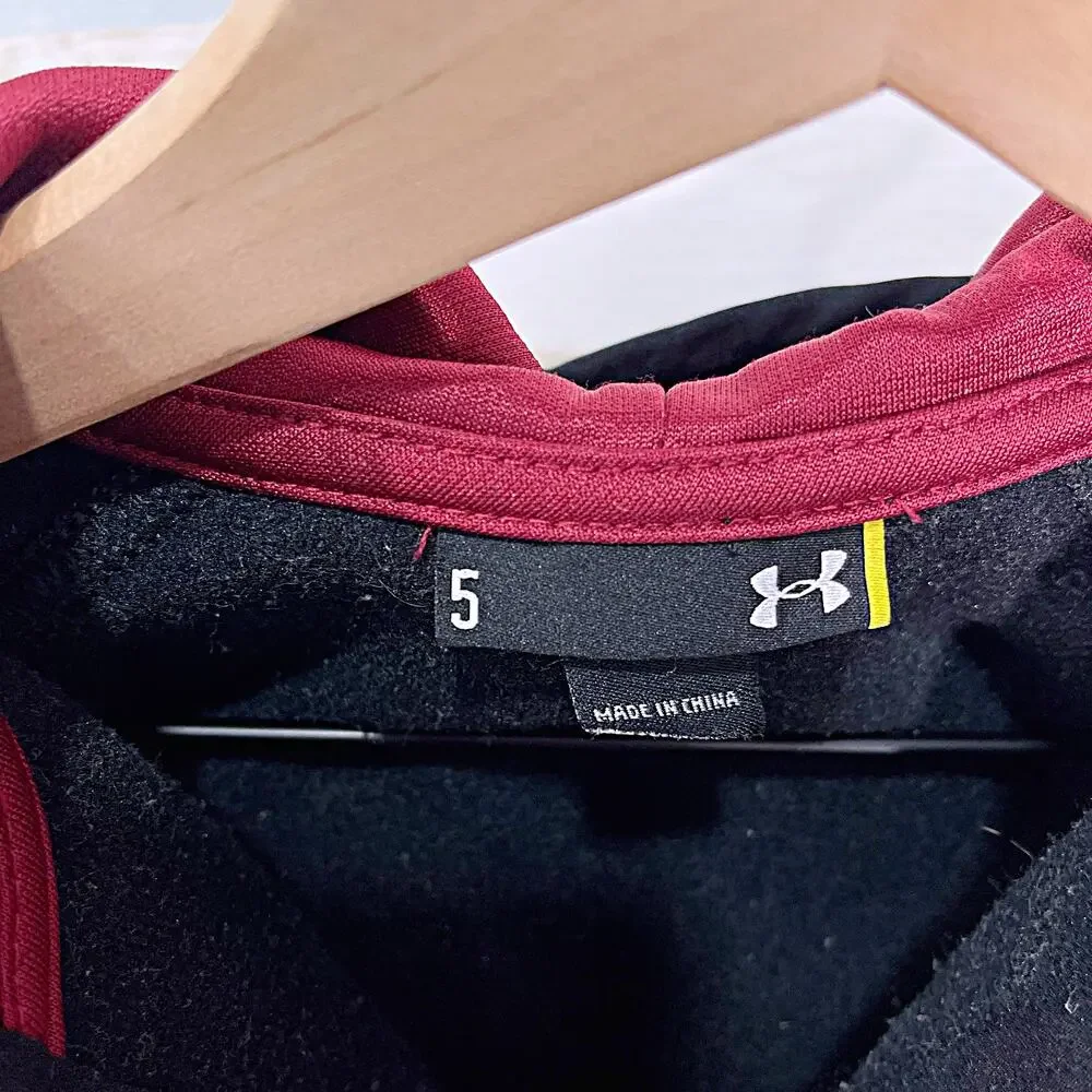 South Carolina Gamecocks Full Zip Tech Hoodie Jacket Black Under Armour Boy 5